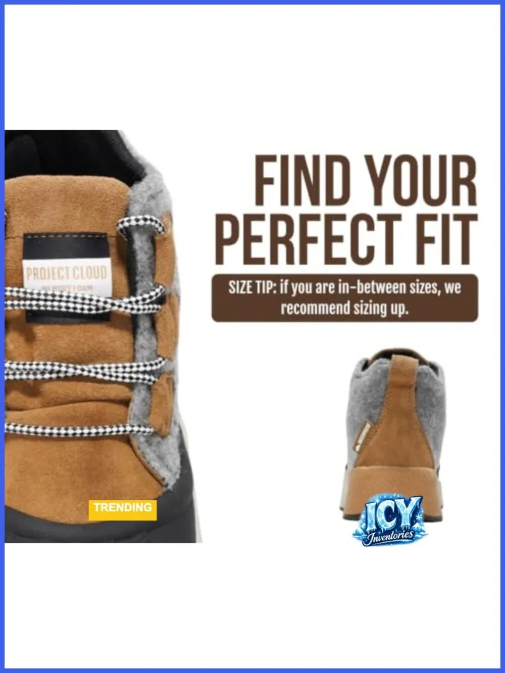 Waterproof Snow Boots Memory Foam Insoles Non-Slip Lace Up Winter Shoes Women's